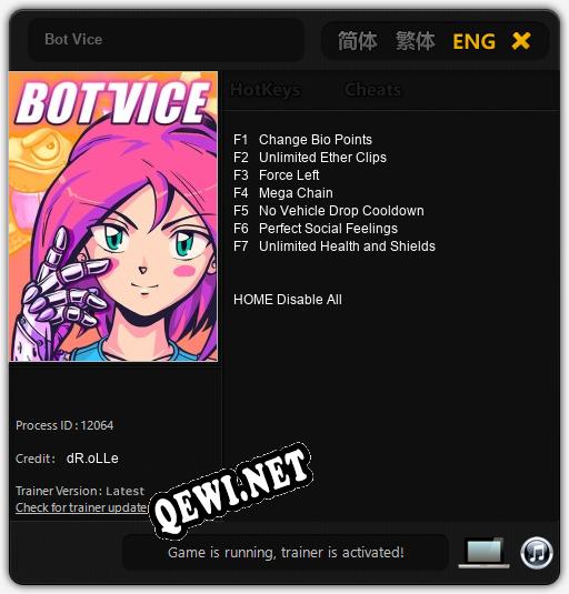Bot Vice: Трейнер +7 [v1.1]