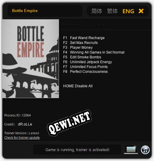 Bottle Empire: Читы, Трейнер +8 [dR.oLLe]