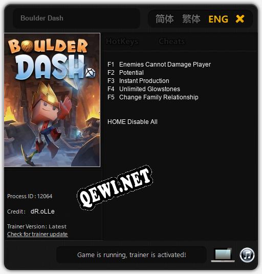 Boulder Dash: ТРЕЙНЕР И ЧИТЫ (V1.0.10)