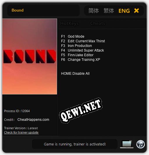 Bound: Трейнер +6 [v1.9]