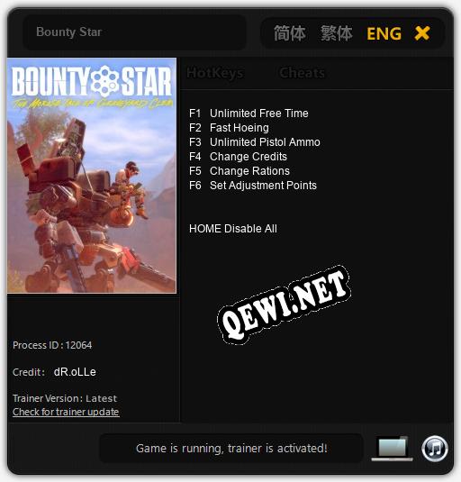 Bounty Star: Трейнер +6 [v1.9]