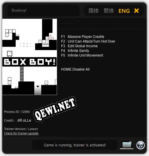 Boxboy!: Читы, Трейнер +5 [dR.oLLe]