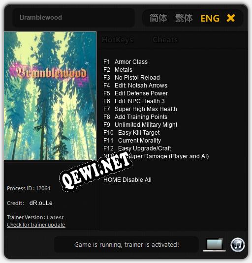 Bramblewood: Читы, Трейнер +13 [dR.oLLe]