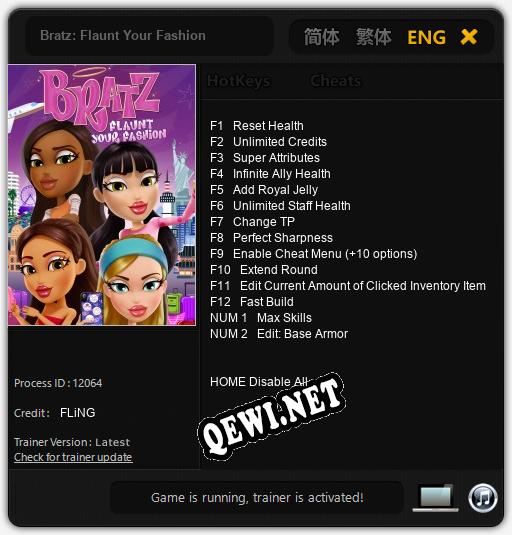 Трейнер для Bratz: Flaunt Your Fashion [v1.0.6]