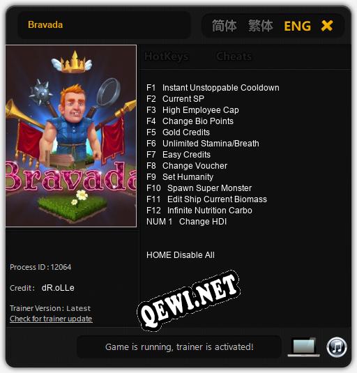 Bravada: Трейнер +13 [v1.3]