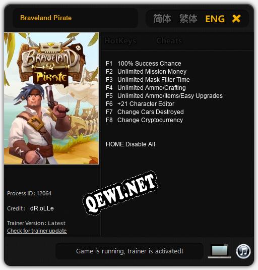 Braveland Pirate: Читы, Трейнер +9 [FLiNG]