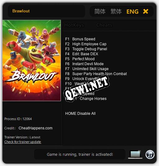 Brawlout: Читы, Трейнер +13 [CheatHappens.com]