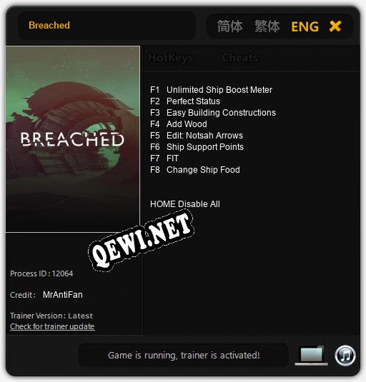 Трейнер для Breached [v1.0.3]