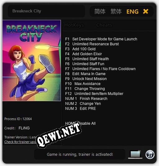 Breakneck City: Читы, Трейнер +15 [FLiNG]