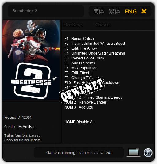 Breathedge 2: ТРЕЙНЕР И ЧИТЫ (V1.0.3)