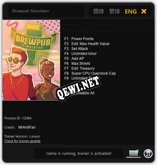 Brewpub Simulator: ТРЕЙНЕР И ЧИТЫ (V1.0.86)