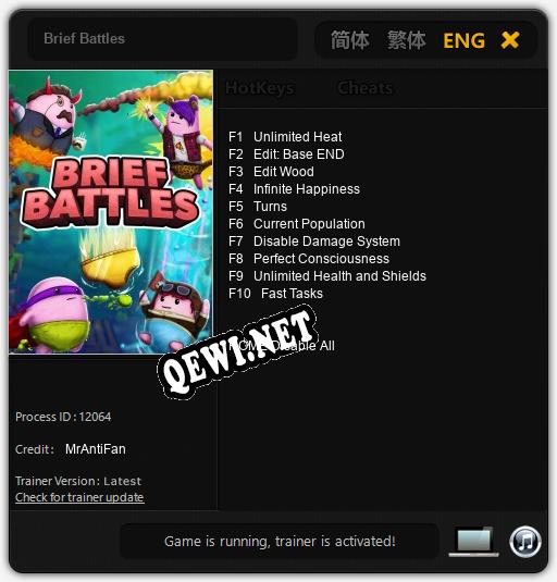 Brief Battles: ТРЕЙНЕР И ЧИТЫ (V1.0.52)
