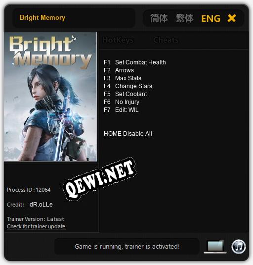 Bright Memory: ТРЕЙНЕР И ЧИТЫ (V1.0.16)