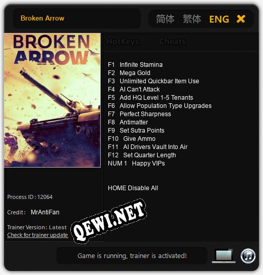 Broken Arrow: Читы, Трейнер +13 [MrAntiFan]