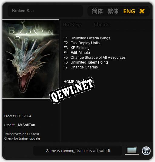Broken Sea: ТРЕЙНЕР И ЧИТЫ (V1.0.92)