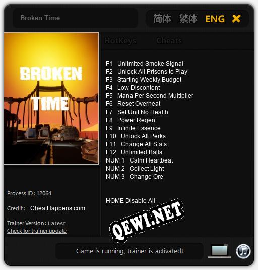 Трейнер для Broken Time [v1.0.9]