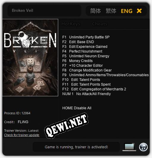 Broken Veil: Читы, Трейнер +13 [FLiNG]