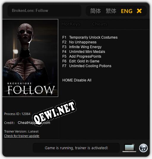 BrokenLore: Follow: ТРЕЙНЕР И ЧИТЫ (V1.0.35)