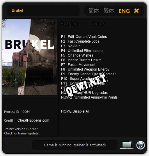 Brukel: Читы, Трейнер +14 [CheatHappens.com]