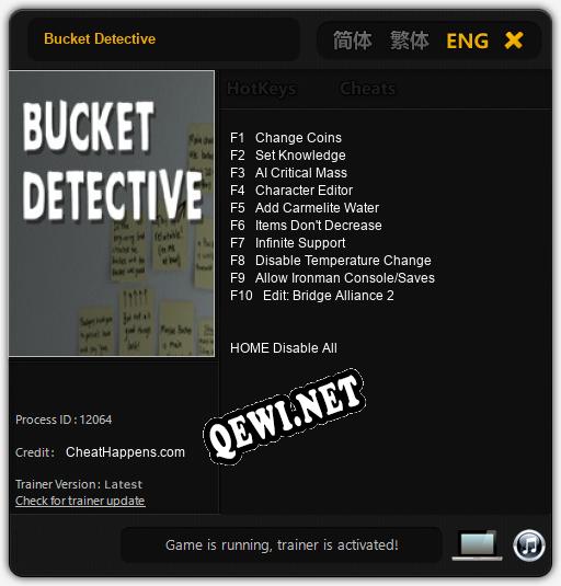 Bucket Detective: Читы, Трейнер +10 [CheatHappens.com]