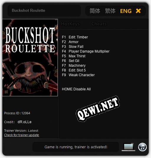 Buckshot Roulette: Читы, Трейнер +9 [dR.oLLe]