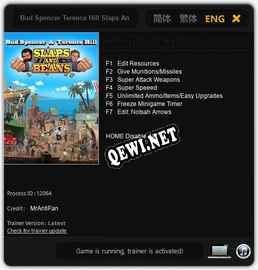Bud Spencer Terence Hill Slaps And Beans: ТРЕЙНЕР И ЧИТЫ (V1.0.13)