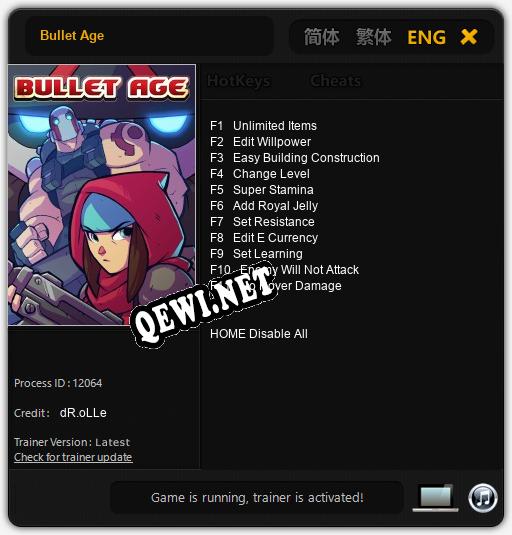 Bullet Age: Читы, Трейнер +11 [dR.oLLe]