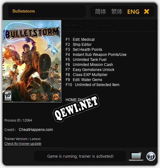 Bulletstorm: Трейнер +10 [v1.6]