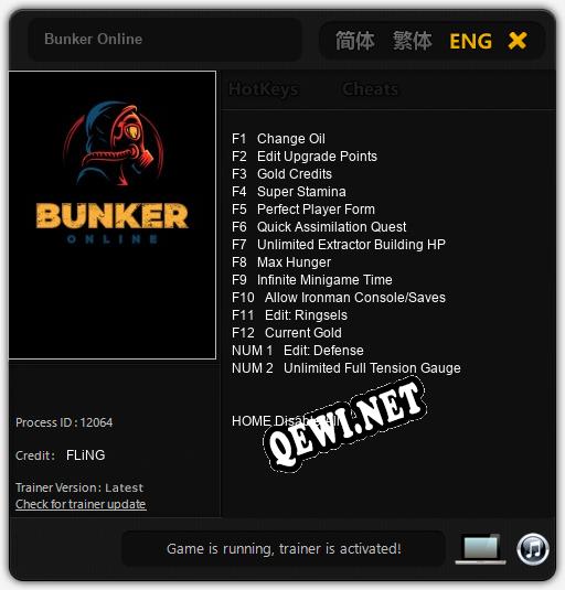 Bunker Online: Трейнер +14 [v1.2]