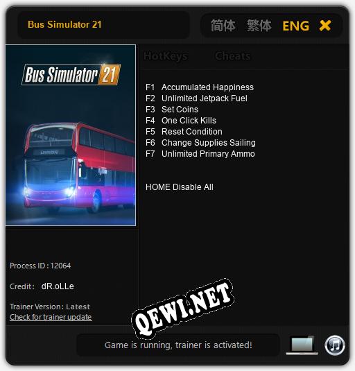 Bus Simulator 21: ТРЕЙНЕР И ЧИТЫ (V1.0.31)