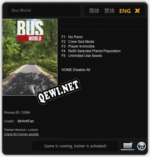 Bus World: Читы, Трейнер +5 [MrAntiFan]