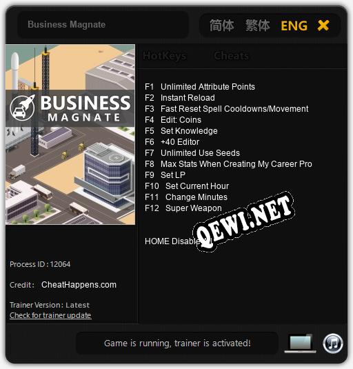 Business Magnate: Трейнер +12 [v1.2]