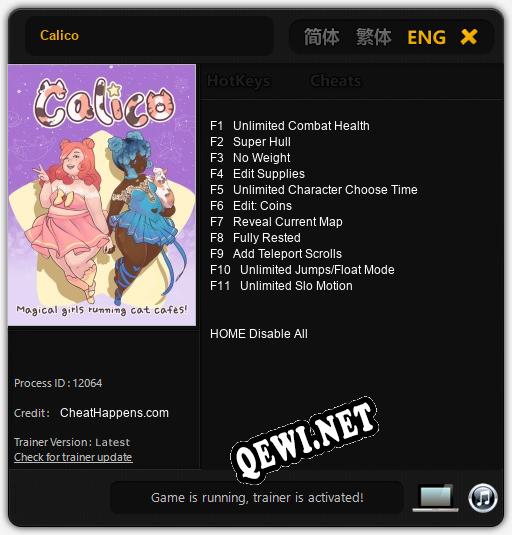 Calico: Трейнер +11 [v1.3]