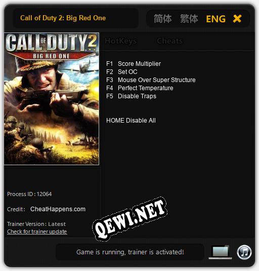 Call of Duty 2: Big Red One: Читы, Трейнер +5 [CheatHappens.com]