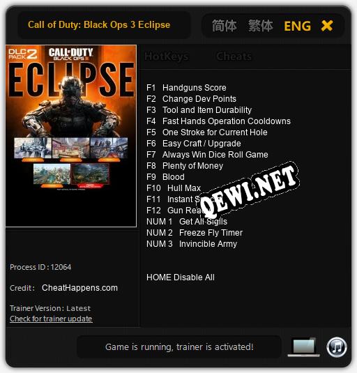 Call of Duty: Black Ops 3 Eclipse: Читы, Трейнер +15 [CheatHappens.com]