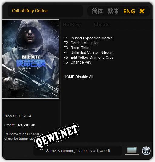 Call of Duty Online: Трейнер +6 [v1.5]