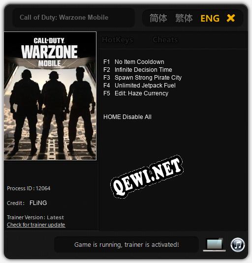 Call of Duty: Warzone Mobile: ТРЕЙНЕР И ЧИТЫ (V1.0.95)