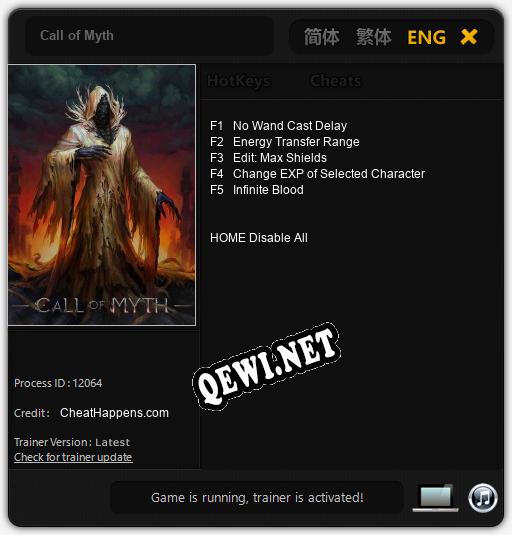 Call of Myth: Читы, Трейнер +5 [CheatHappens.com]