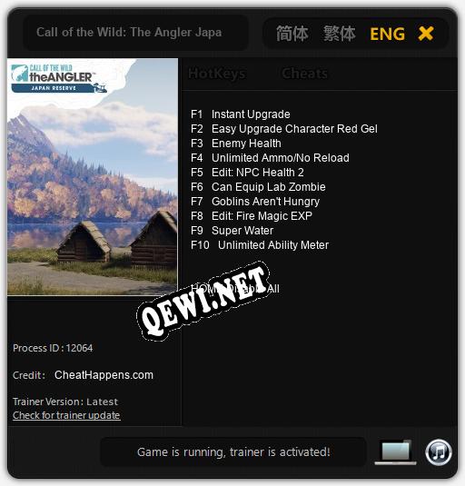 Трейнер для Call of the Wild: The Angler Japan Reserve [v1.0.1]