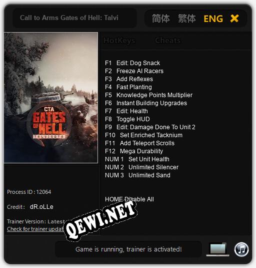Call to Arms Gates of Hell: Talvisota: Трейнер +15 [v1.8]
