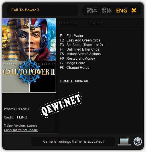 Трейнер для Call To Power 2 [v1.0.8]