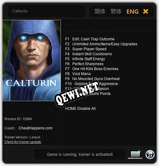 Calturin: Читы, Трейнер +12 [CheatHappens.com]