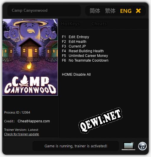 Camp Canyonwood: ТРЕЙНЕР И ЧИТЫ (V1.0.25)