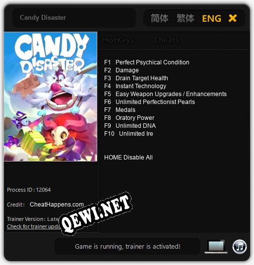 Трейнер для Candy Disaster [v1.0.1]