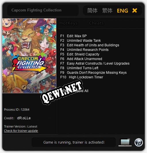 Capcom Fighting Collection: Читы, Трейнер +10 [dR.oLLe]