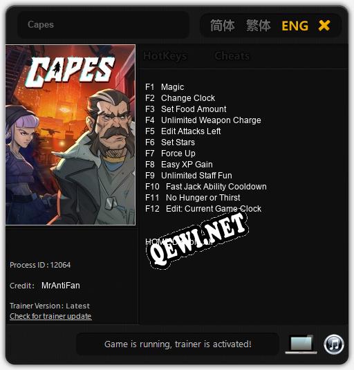 Capes: Читы, Трейнер +12 [MrAntiFan]