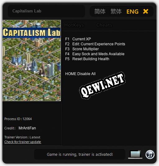 Capitalism Lab: Трейнер +5 [v1.7]