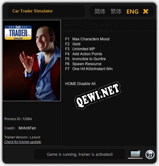 Трейнер для Car Trader Simulator [v1.0.2]