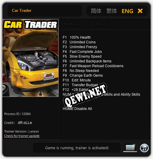 Car Trader: ТРЕЙНЕР И ЧИТЫ (V1.0.2)