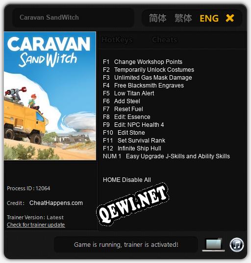 Caravan SandWitch: ТРЕЙНЕР И ЧИТЫ (V1.0.51)